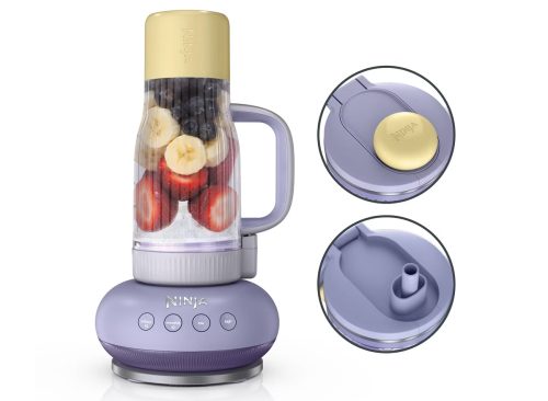 Ninja BlendBoss Tumbler Blender with 26oz Travel Tumbler, Detachable Straw & Chug Spout Lid Lavender DB353TGTPR