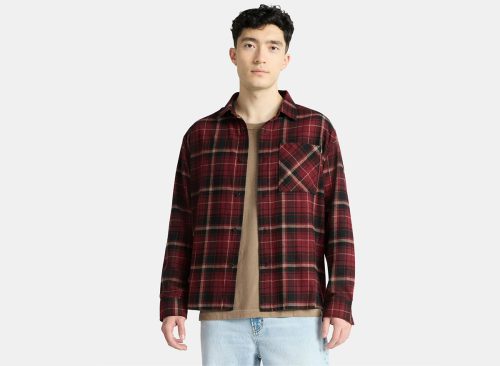 No Boundaries Cotton Long Sleeve Flannel Shirt, Men's & Big Men's XS-5XL