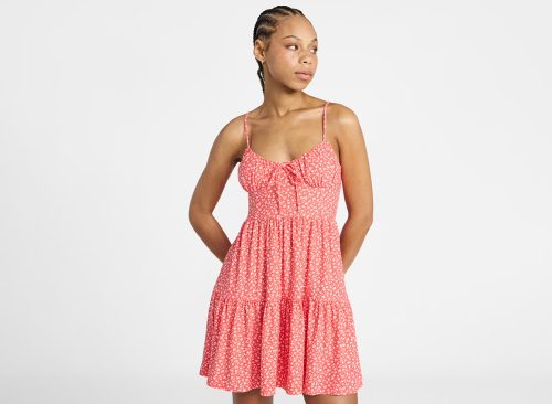 No Boundaries Tiered Mini Dress, Women's & Women's Plus XXS-4X