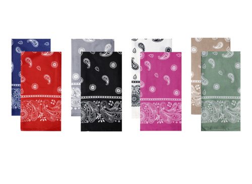 Paisley Polyester Bandanas, 2-ct. Packs