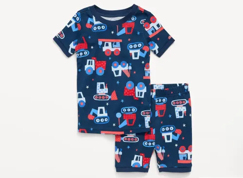 Printed Snug-Fit Pajama Set for Toddler & Baby