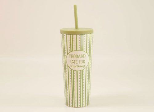 Probably Late 22 Oz. Tumbler with Straw