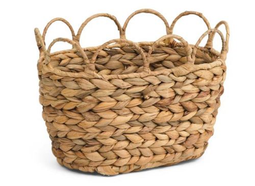 RGI Small Oval Tapered Basket With Scalloped Top