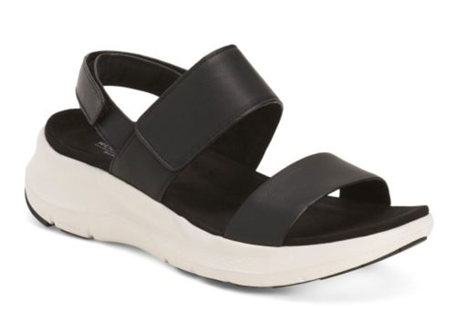 ROCKPORT Leather Qwera Comfort Wedge Sandals