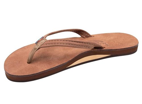 Rainbow Sandals Ladies Luxury Leather - Single Layer Arch Support With 1/2" Narrow Strap