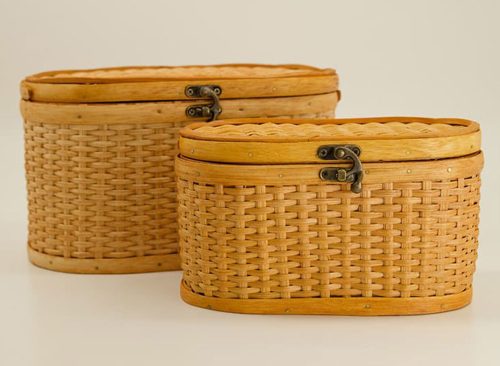 Rattan Boxes Set Of 2