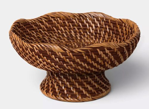 Rattan Fruit Bowl Dark Walnut - Threshold™