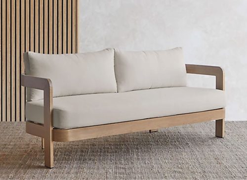 Real Flame Arlo Outdoor Couch with Sunbrella Cushions