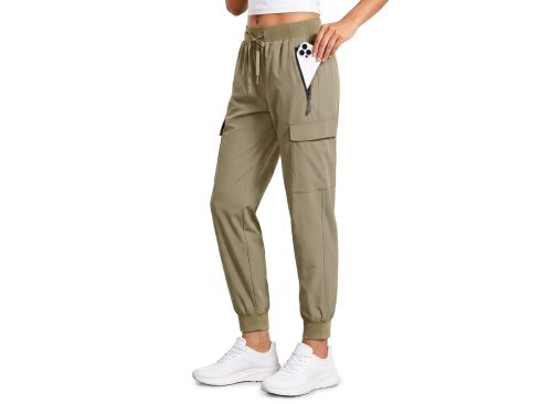Rosvigor Women Cargo Hiking Pants Lightweight Joggers Women Workout Pants Outdoor Quick Dry Lounge Trousers