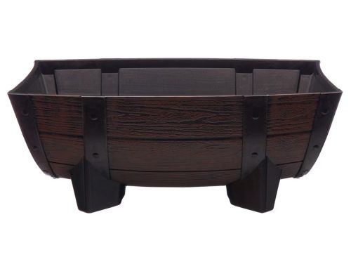 Rustic Half Barrel Planter