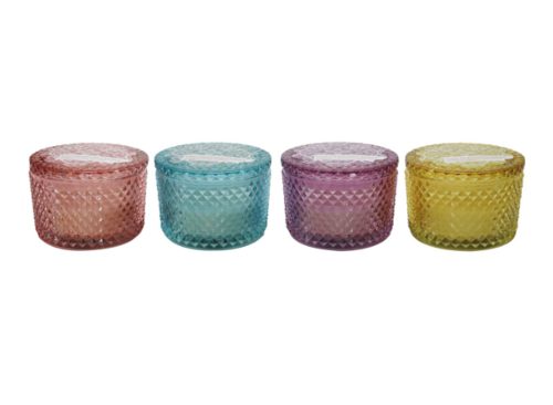 Scented Textured Glass Jar Candle, Assorted Scents, 1-ct.