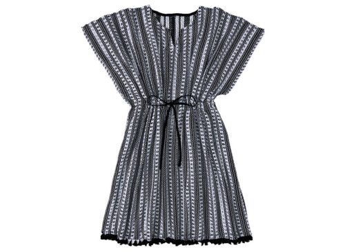 Serra Black Beach Coverup, L