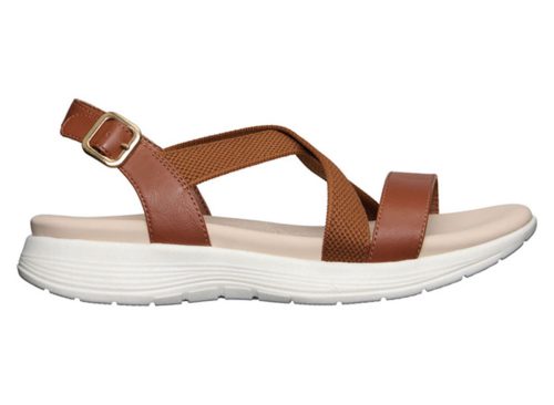 Serra Cognac Ladies Comfort Sandals, Size 9