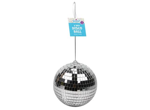 Silver Disco Balls, 6 in.