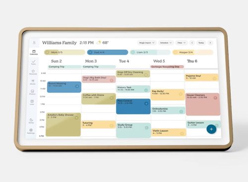 Skylight Calendar 2 15" Digital Touchscreen Antique Brass - Hearth & Hand™ with Magnolia