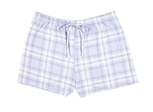Sleep Shorts, Lavender Plaid