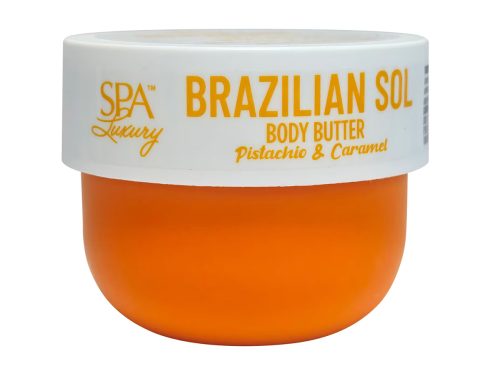 Spa Luxury Brazilian Sol Pistachio and Caramel Body Butter, 6 oz. Jar