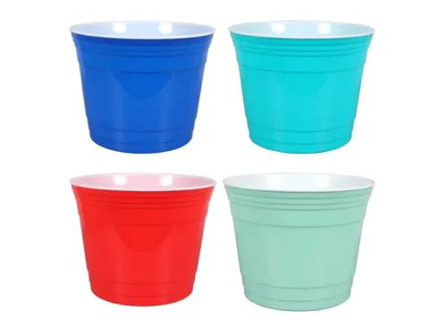 Summer Party Double-Wall Plastic Party Buckets, 10x7.75 in.