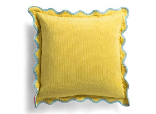 TAMARA DAY 22x22 Scalloped Velvet Oversized Pillow