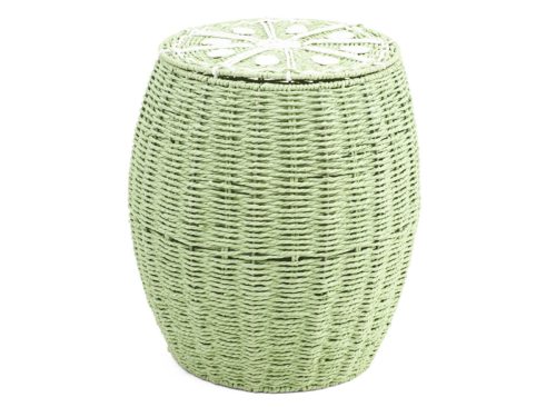 TAYLOR MADISON DESIGNS 16in Lime Lidded Storage Basket