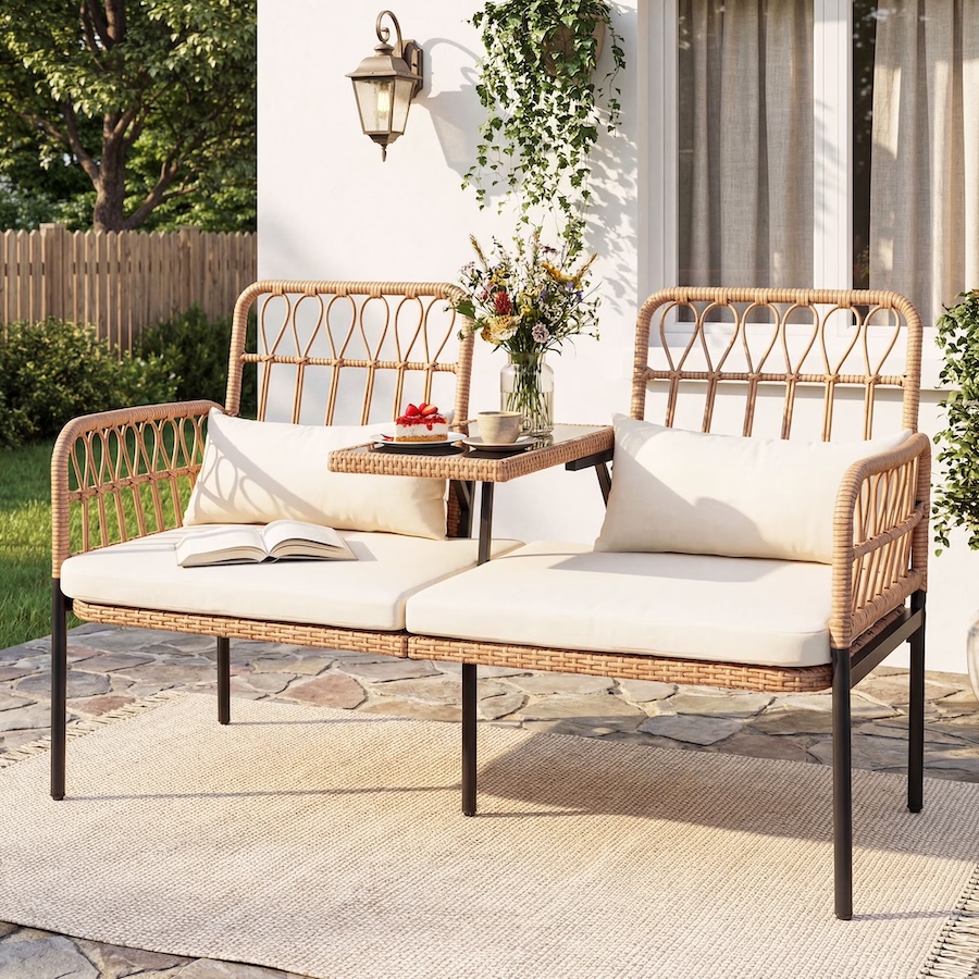 Tappio Outdoor Rattan Loveseat