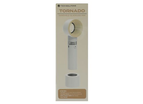 Tornado Bladeless Handheld Fan 2.7in x 7.8in