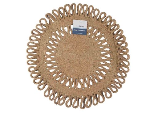 True Living Round Jute Placemat