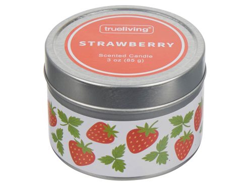 True Living Scented Tin Candle, 3 oz, Assorted