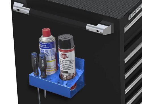 U.S. GENERAL Magnetic Spray Can and Screwdriver Holder, Blue