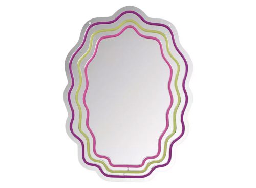 Wavy LED Neon Wall Mirror