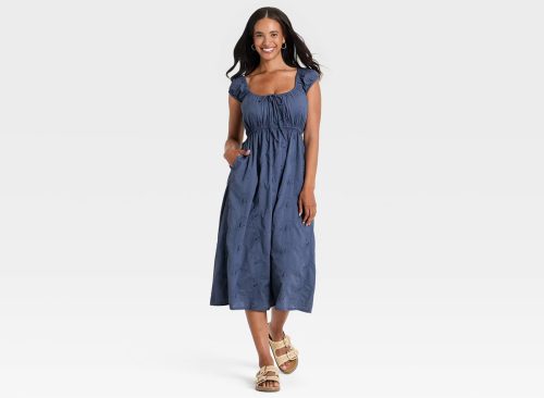 strapless smocked dress Endless Rose Women's Smocking Detail tube Mini Size:M - 7 The smocked bodice provides /shop One To Remember |