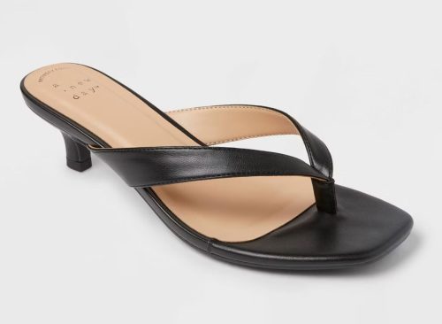 Women's Iona Heels with Memory Foam Insole - A New Day™ Black 8