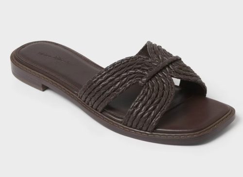 Women's Mia Woven Rope Sandals - Universal Thread™ Brown 6