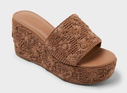 Women's Sally Heels with Memory Foam Insole - Universal Thread™ Brown 8