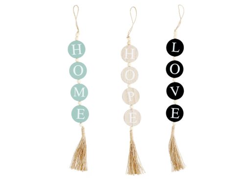Wooden Plaque Decor, 1-ct.
