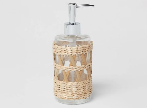 Woven and Glass Soap Pump Natural - Threshold™