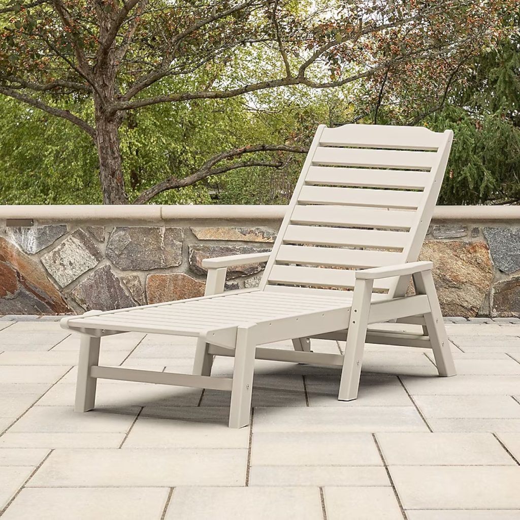 Allen + Roth by Polywood Oakport Chaise Lounge Chair
