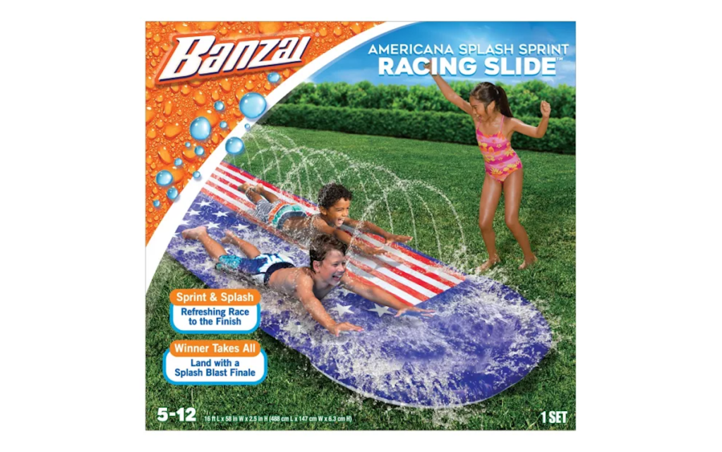 Banzai Americana Splash Sprint Racing Slide