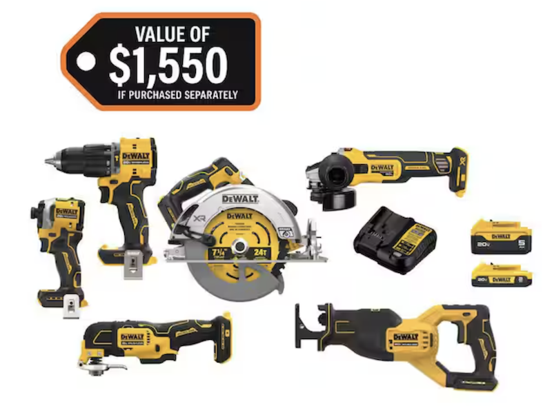 DeWalt Cordless 6-Tool Combo Kit