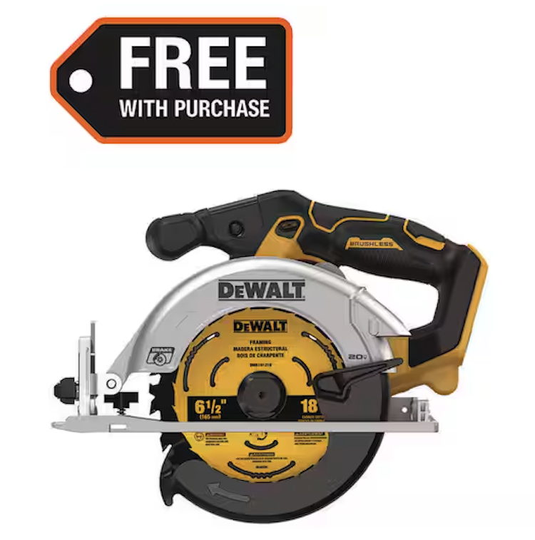 DeWalt Cordless 6-1/2 in. Sidewinder-Style Circular Saw
