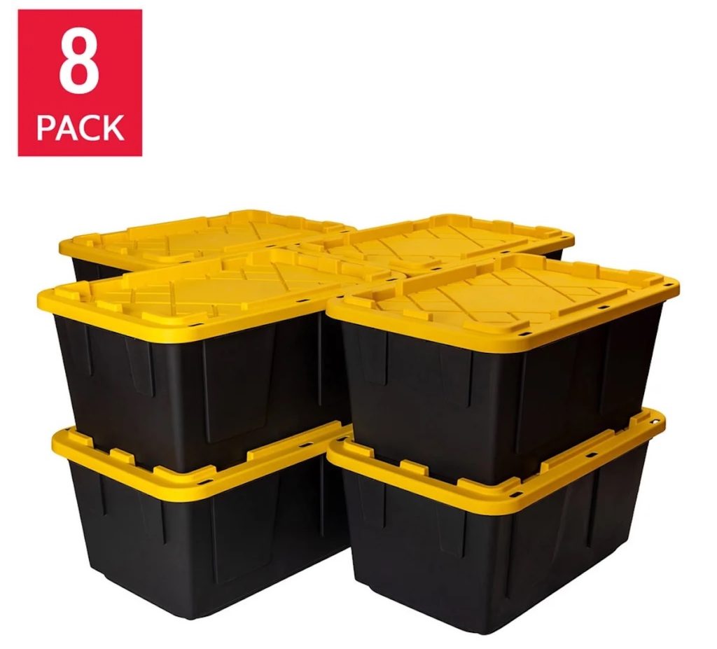 Greenmade 27 Gallon Storage Bin, 8-pack