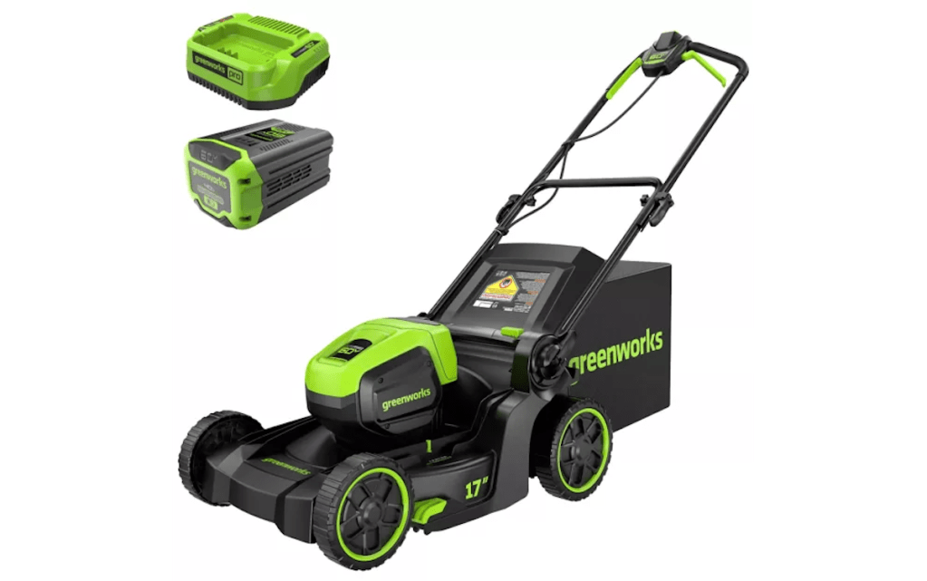 Greenworks 60V 17 in. Cordless Battery Push Lawn Mower