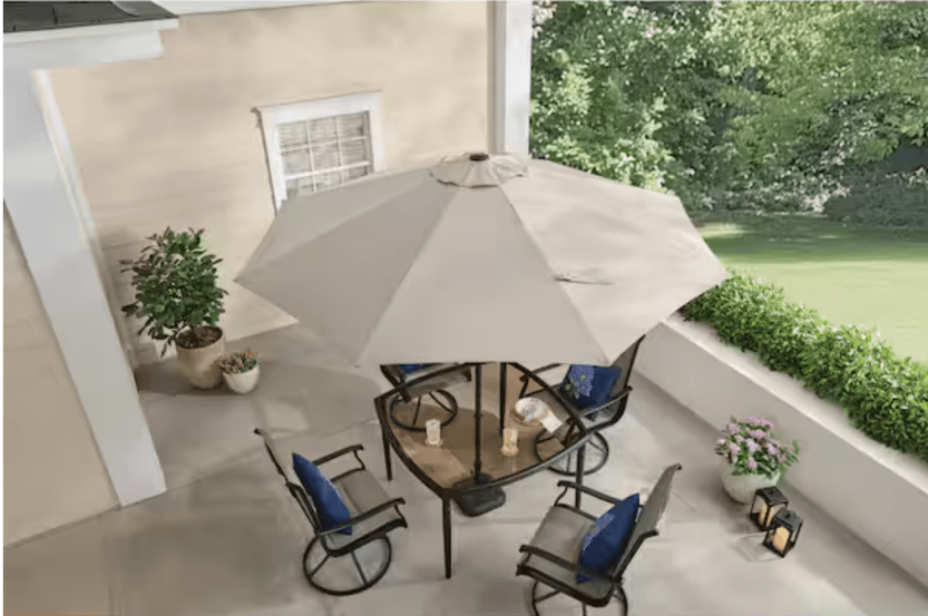 Hampton Bay 9 ft. Market Crank Umbrella