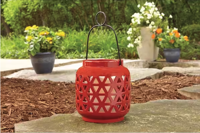 Hampton Bay Ceramic Outdoor Patio Lantern