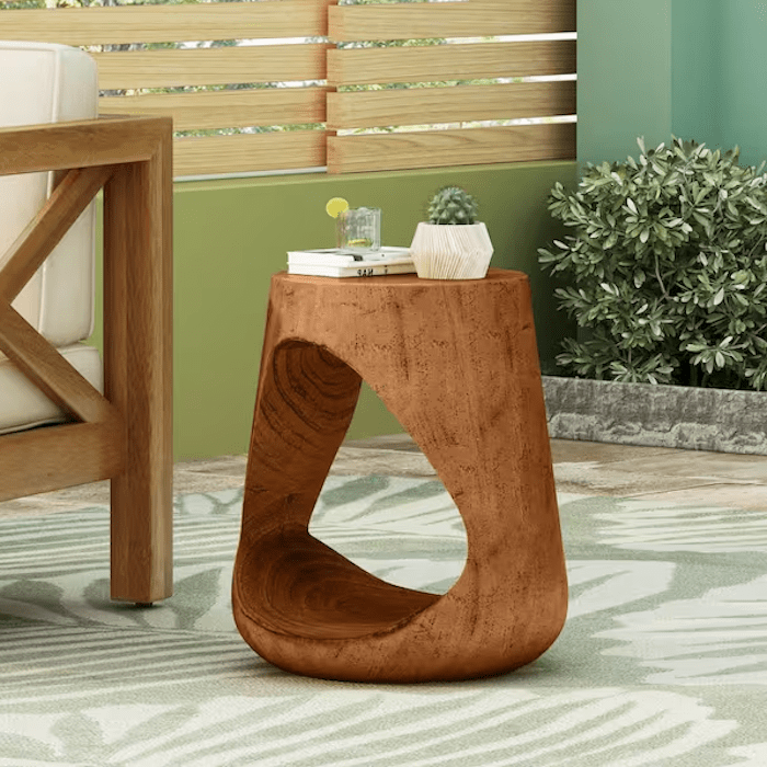 Harper & Bright Designs Concrete Outdoor Side Table