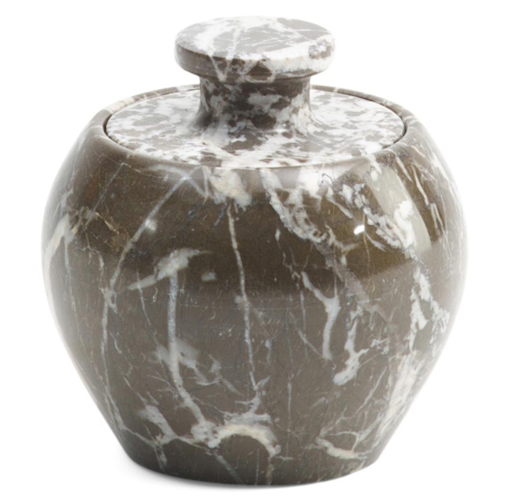 International Brass House Marble Canister