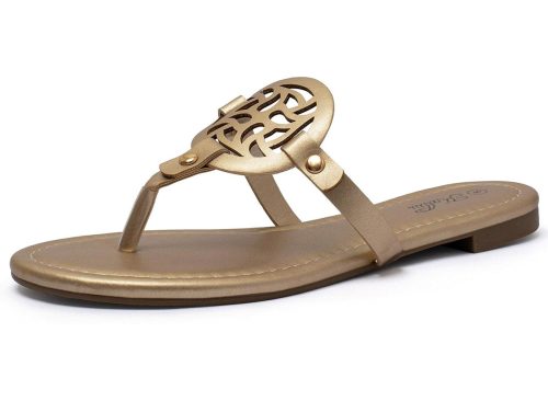 katliu Women's Flat Sandals Flip Flop Sandals Comfortable Dressy Thong Sandals