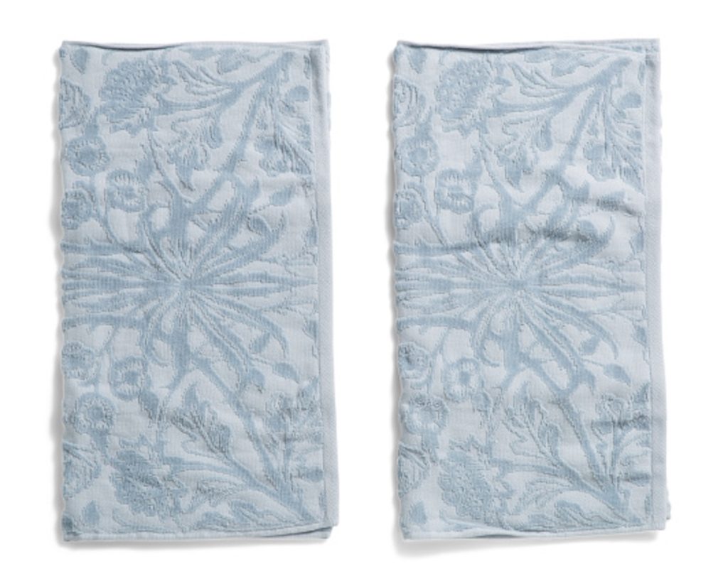 Morris & Co. Hyacinth Jacquard Hand Towels