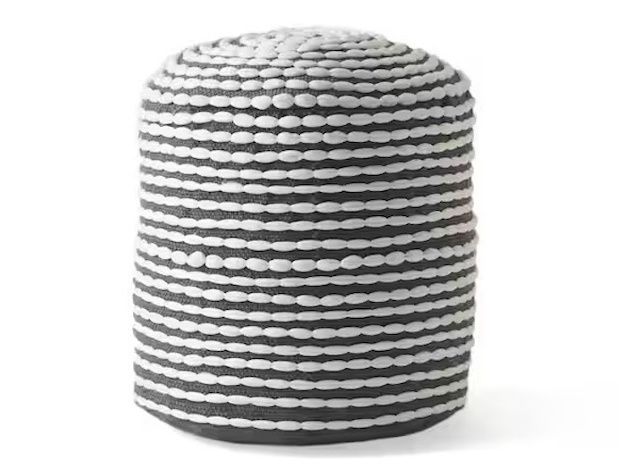 Noble House Conney Outdoor Ottoman Pouf