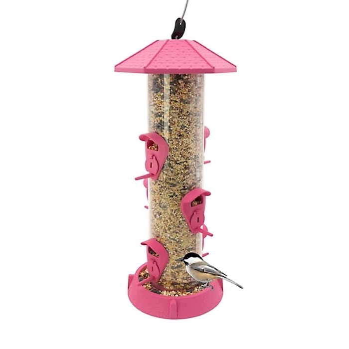 North States 2-in-1 Hinged Port Tube Bird Feeder